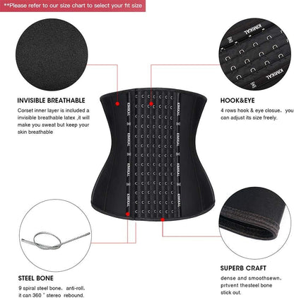Waist Trainer for Women Long Torso Sport Corset Belt under Clothes Tummy Control Shapewear