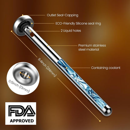 Beer Chiller Stick for Bottles, Unique Beer Gifts for Men and Boyfriend - Great Gift Ideas for Christmas, New Year, Thanksgiving, Father'S Day, Valentine'S Day, Birthday (4 Pack)